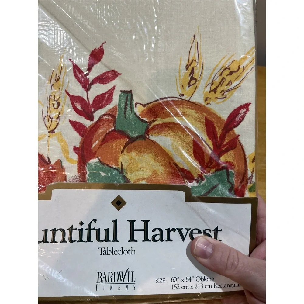 Bardwil Linens Thanksgiving‎ Fabric Tablecloth 60x84